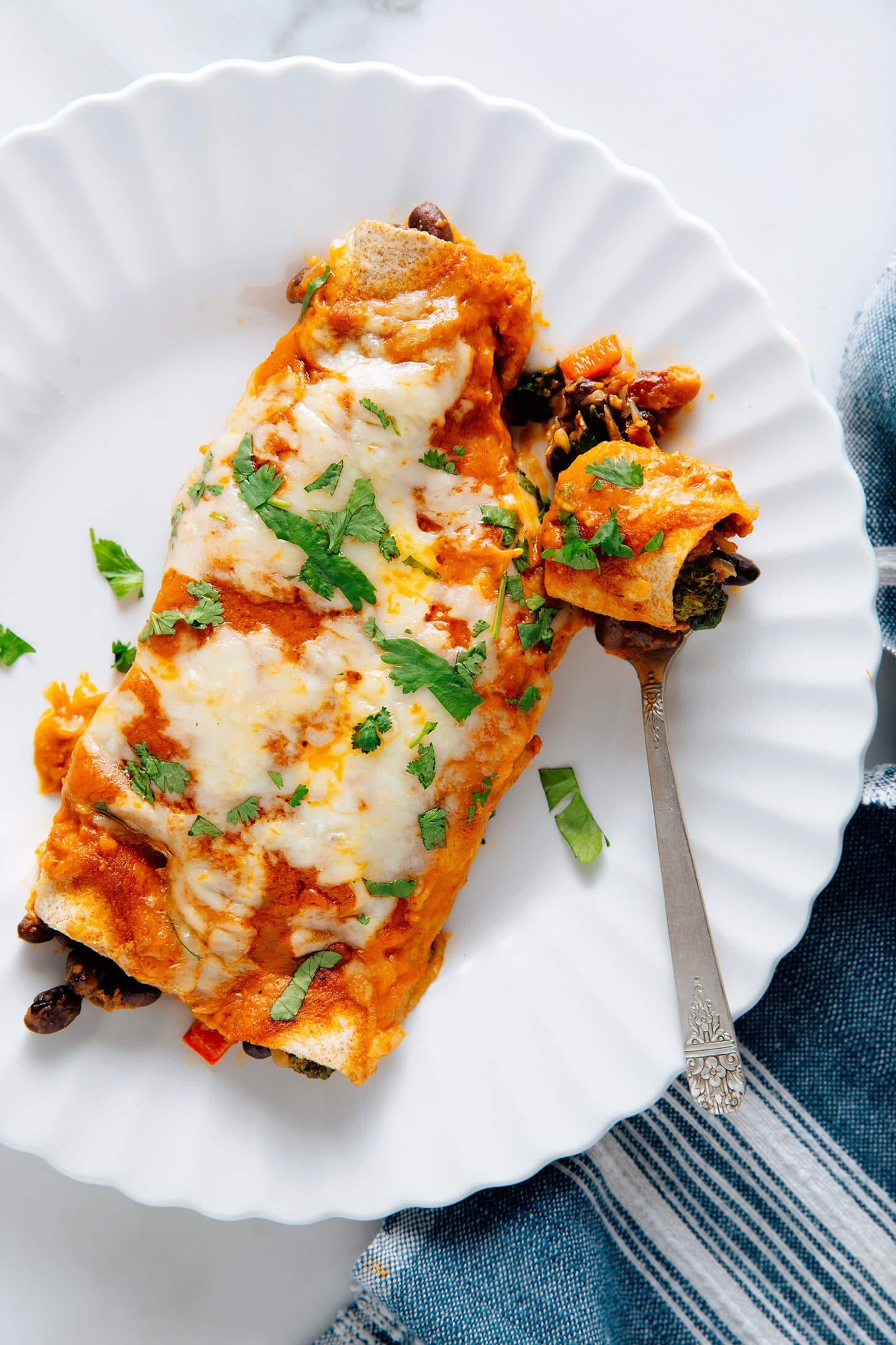 Vegetable and Bean Enchiladas Recipe