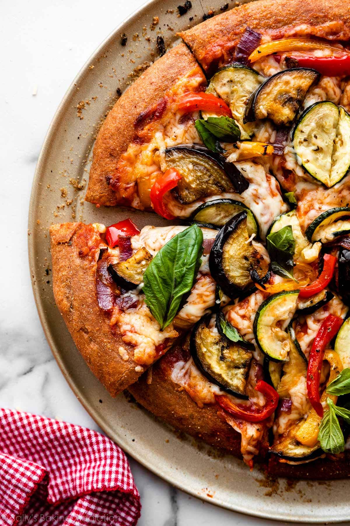 Whole Wheat Pizza with Roasted Vegetables