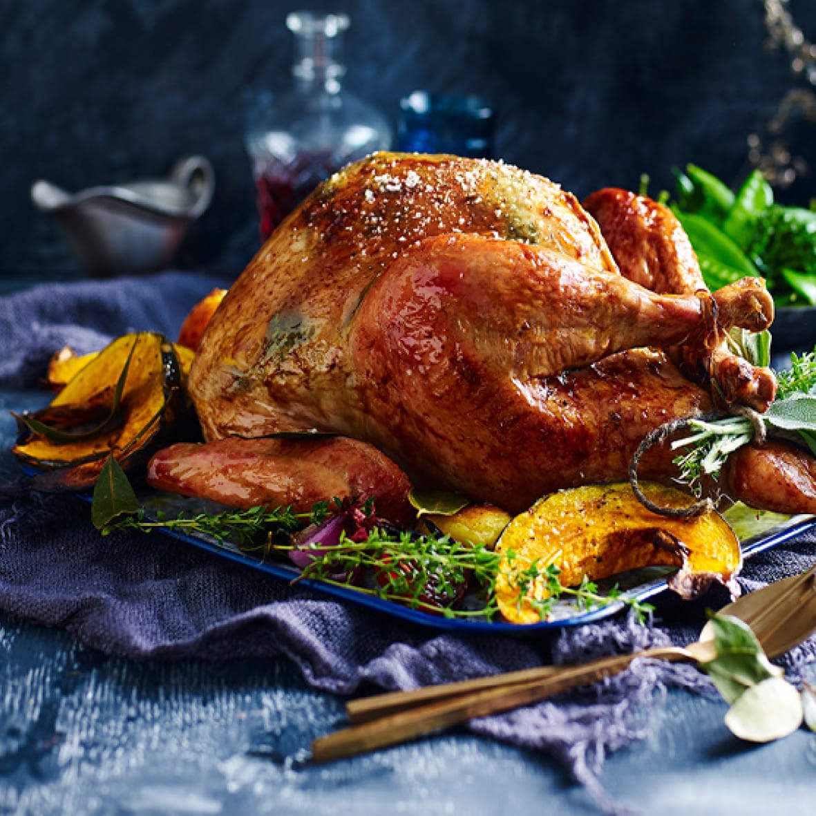 Traditional Turkey with Sage and Onion Stuffing