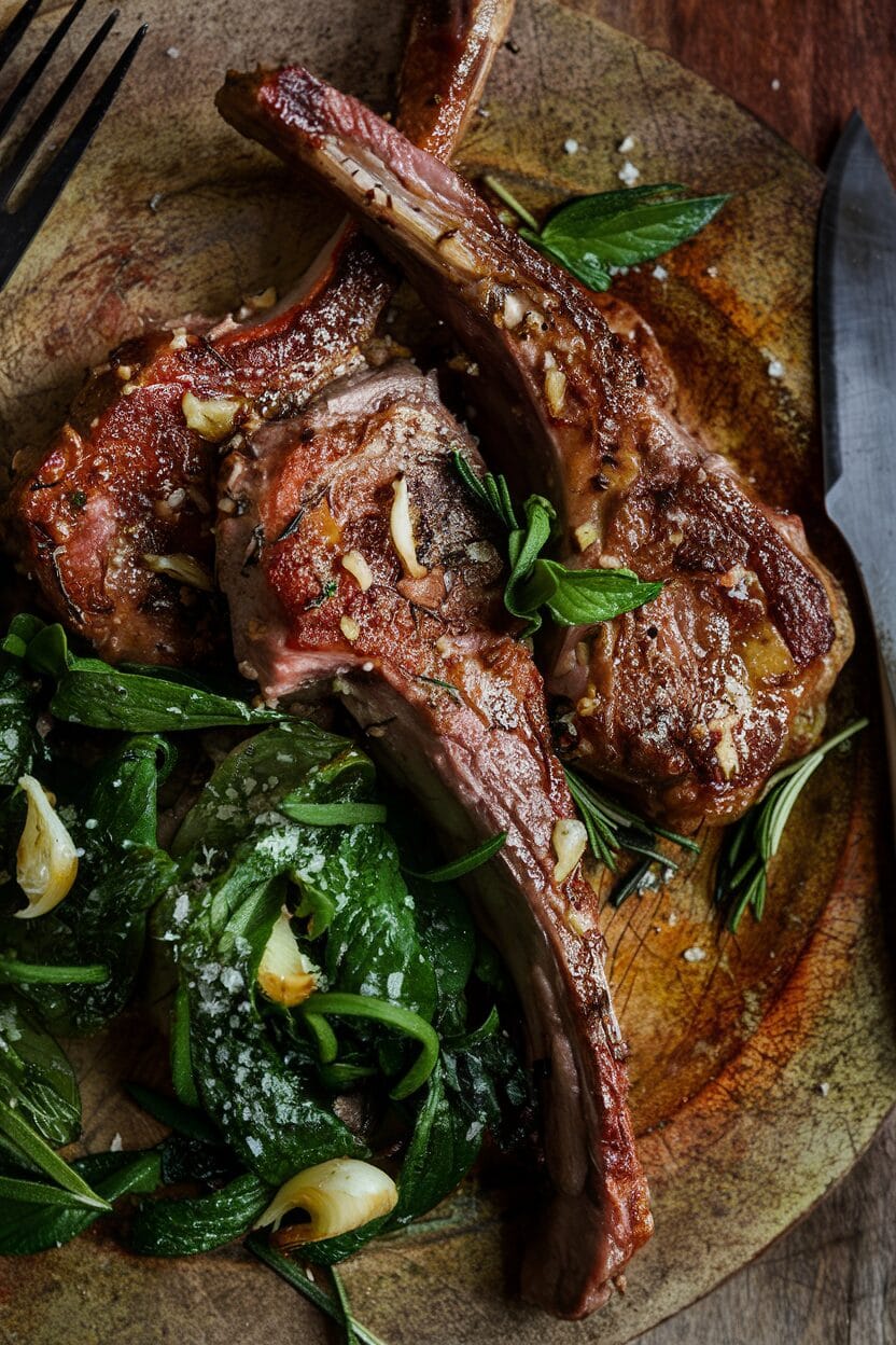 Garlic Rosemary Lamb Chops