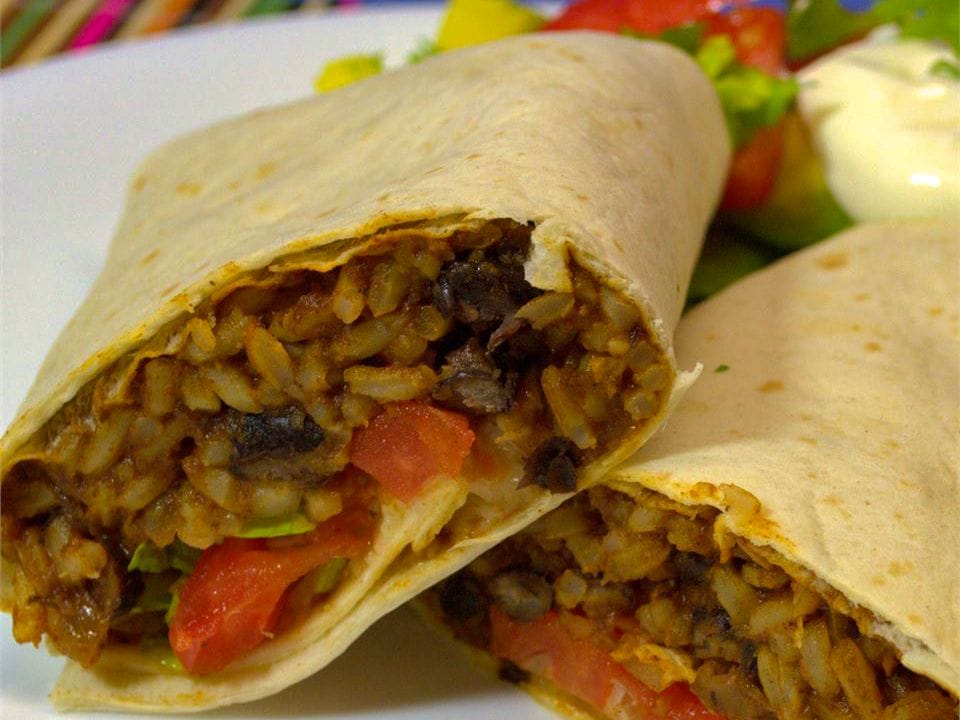 Black Bean and Rice Burrito Recipe