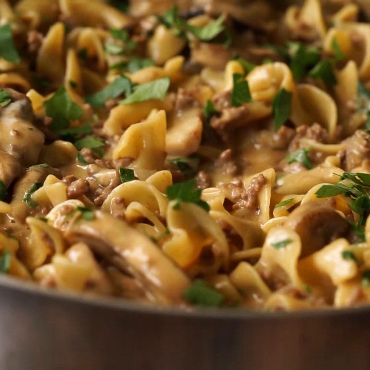 One-Skillet Beef Stroganoff Recipe