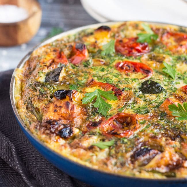 Leftover Roasted Vegetable Frittata Recipe