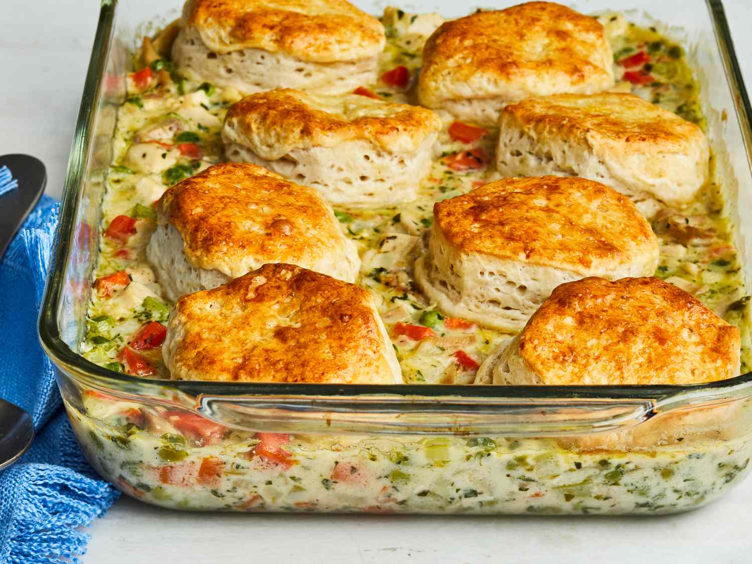 Chicken Pot Pie with Biscuit Topping