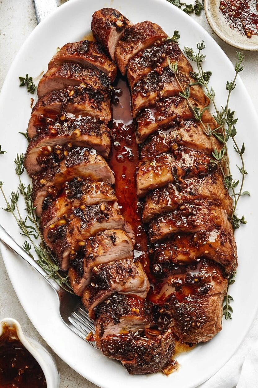 Pork Tenderloin with Honey Garlic Sauce