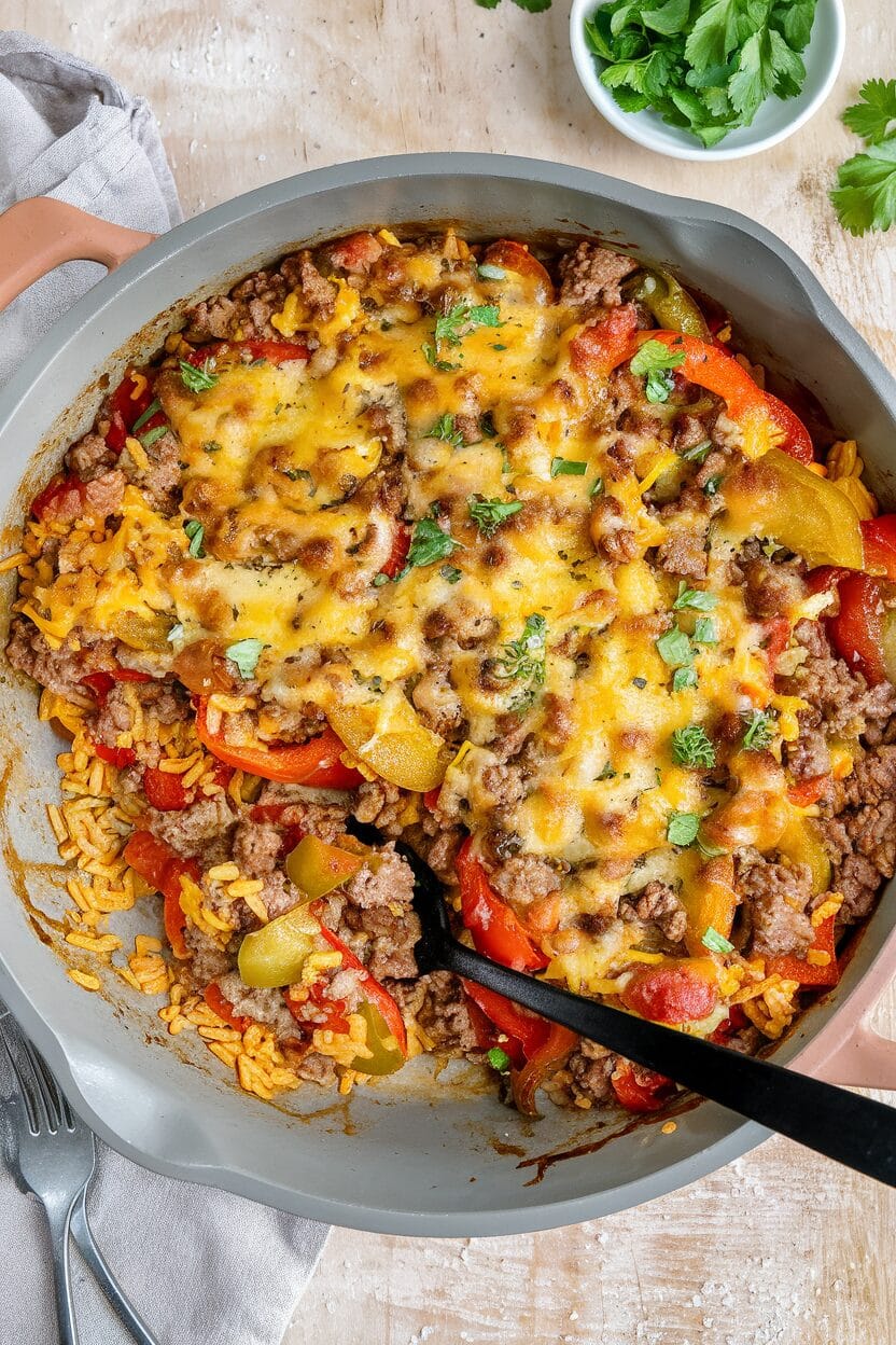 Deconstructed Stuffed Peppers Skillet