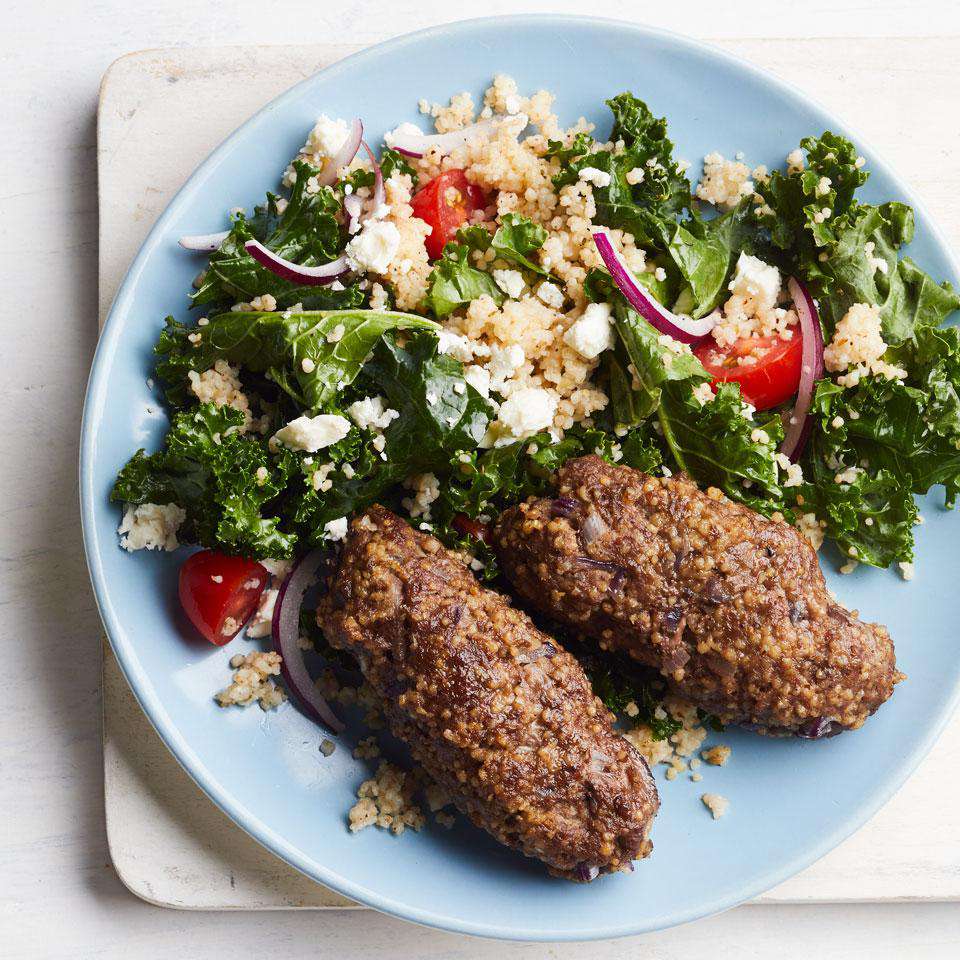 Beef Kofta with Bulgur Salad Recipe