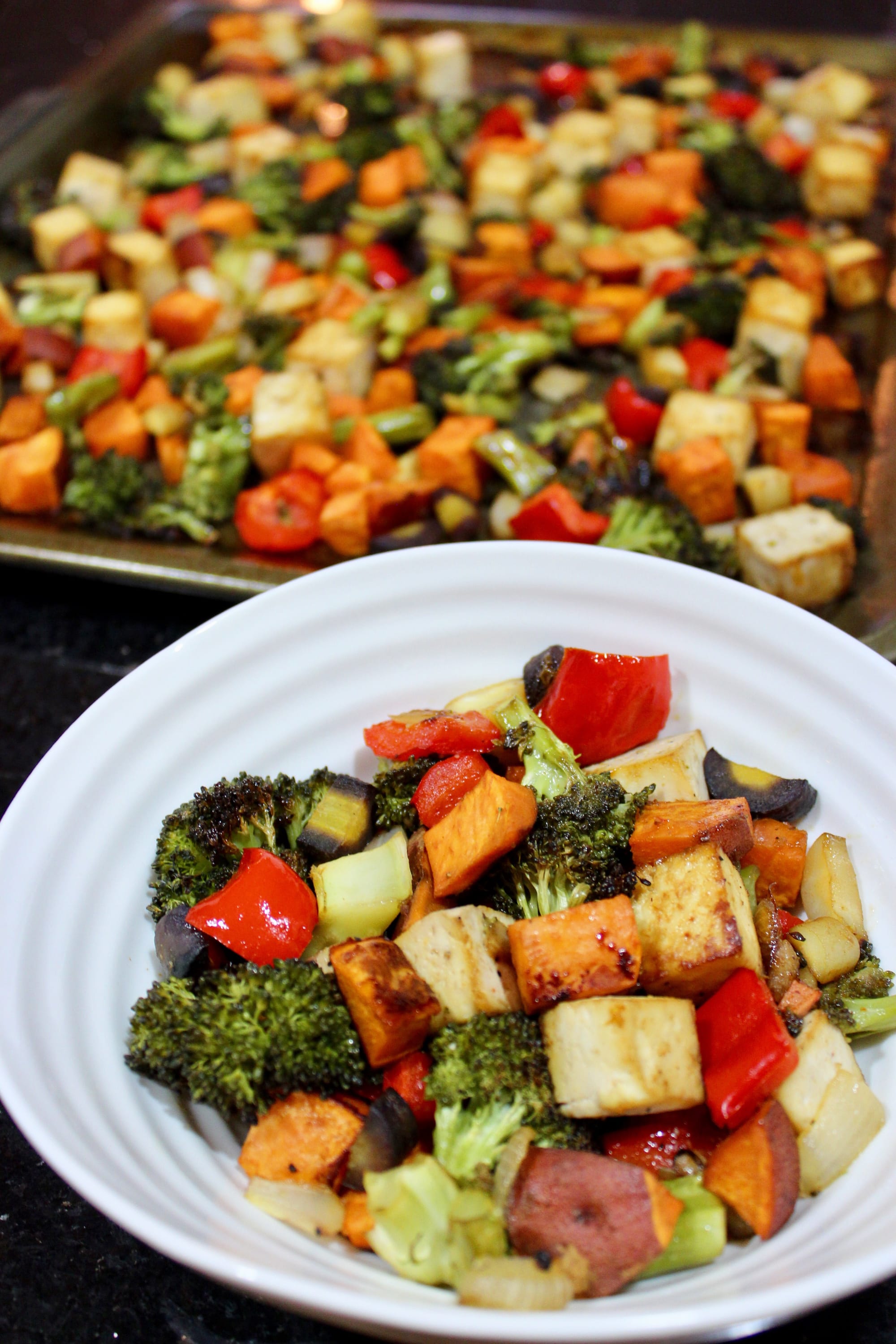 Sheet Pan Tofu and Vegetable Stir Fry Recipe