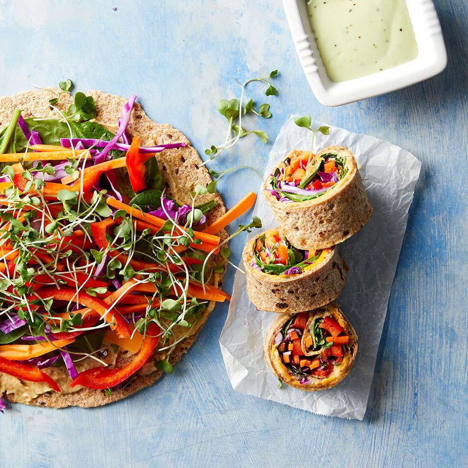 Rainbow Veggie Wraps Recipe
