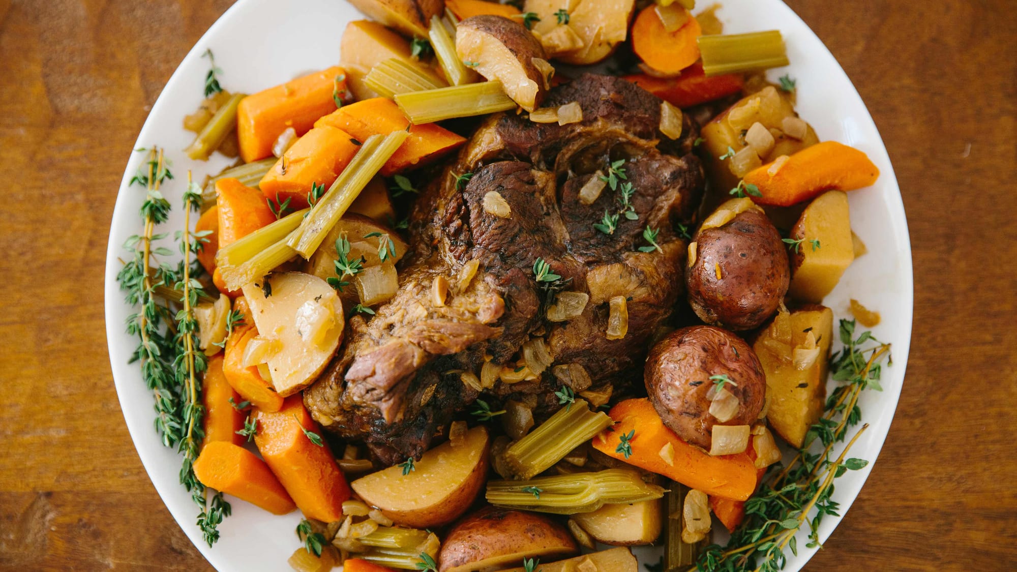 Slow Cooker Pot Roast with Root Vegetables Recipe