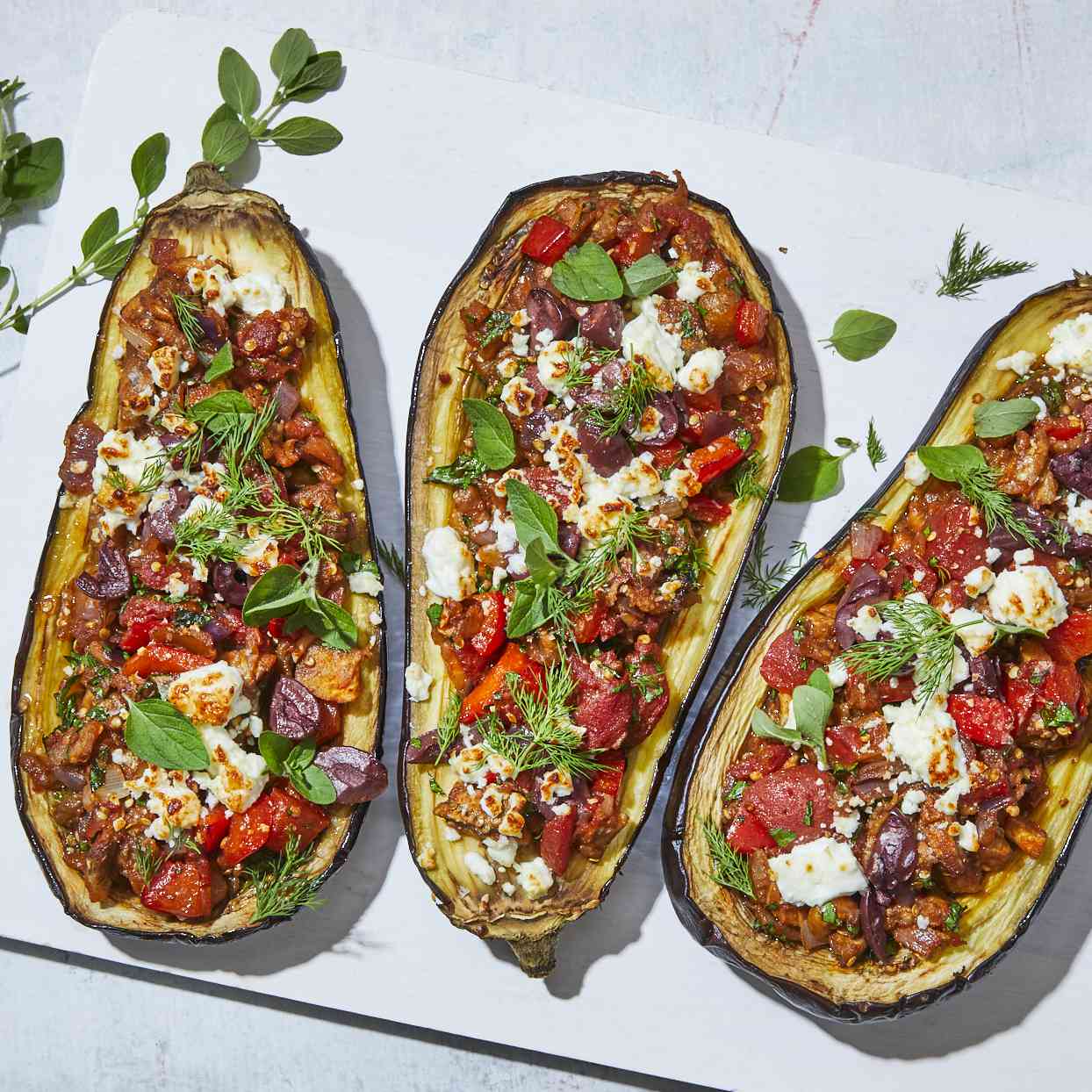 Greek-Style Stuffed Eggplant Recipe