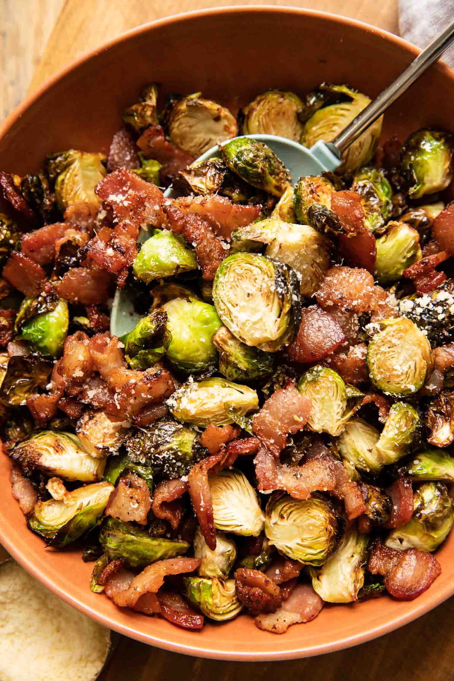 Air Fryer Brussels Sprouts with Bacon Recipe