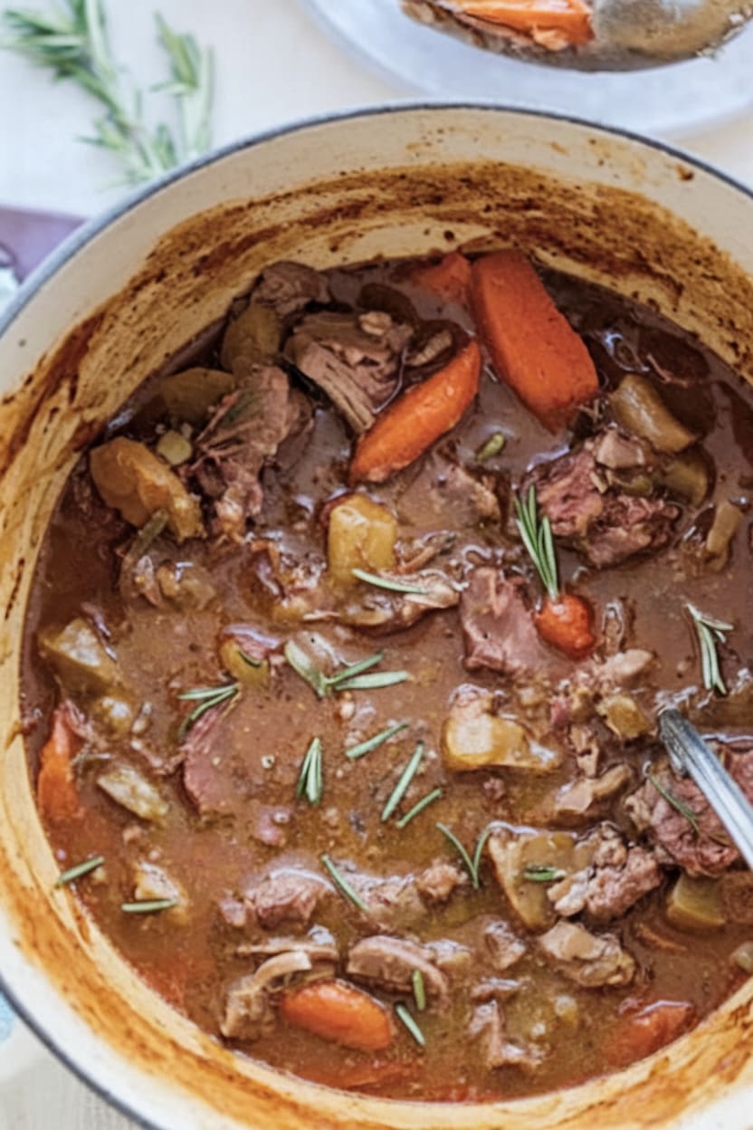 Rosemary Garlic Lamb Stew
