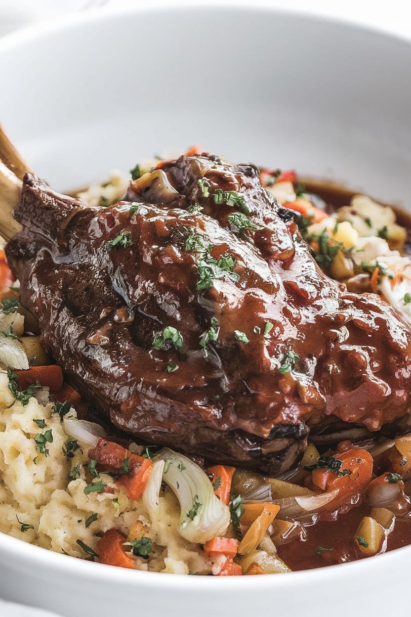 Easy Braised Lamb Shanks Recipe