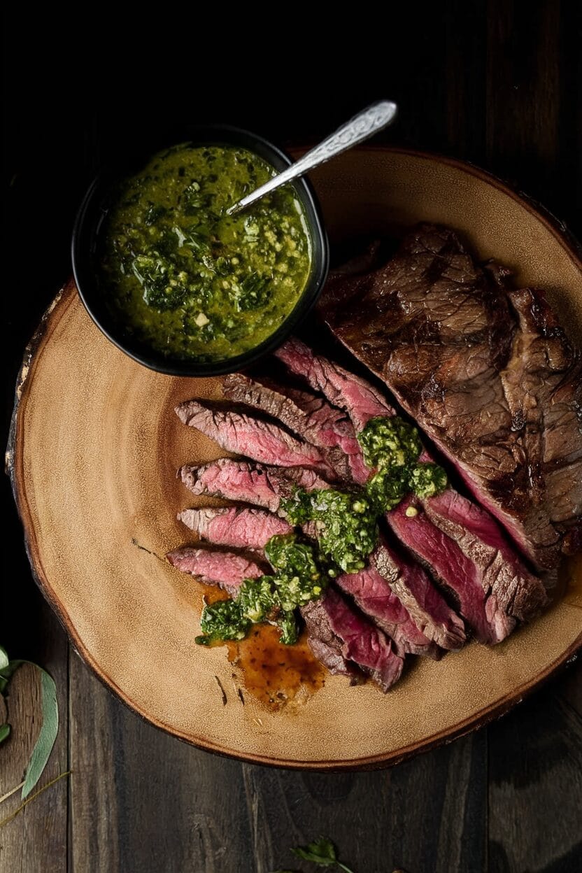 Grilled Flank Steak with Chimichurri