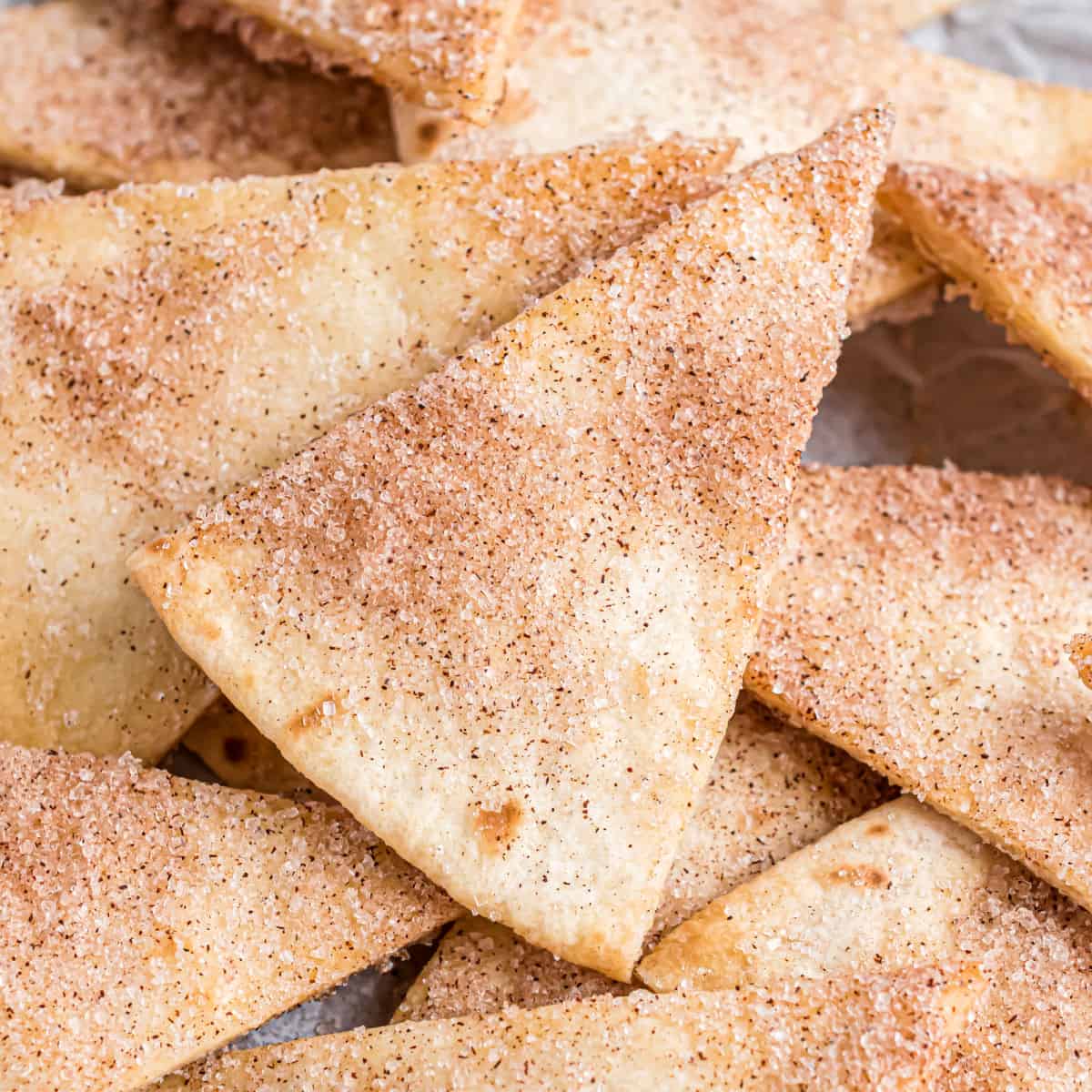 Quick Cinnamon Sugar Tortilla Chips Recipe