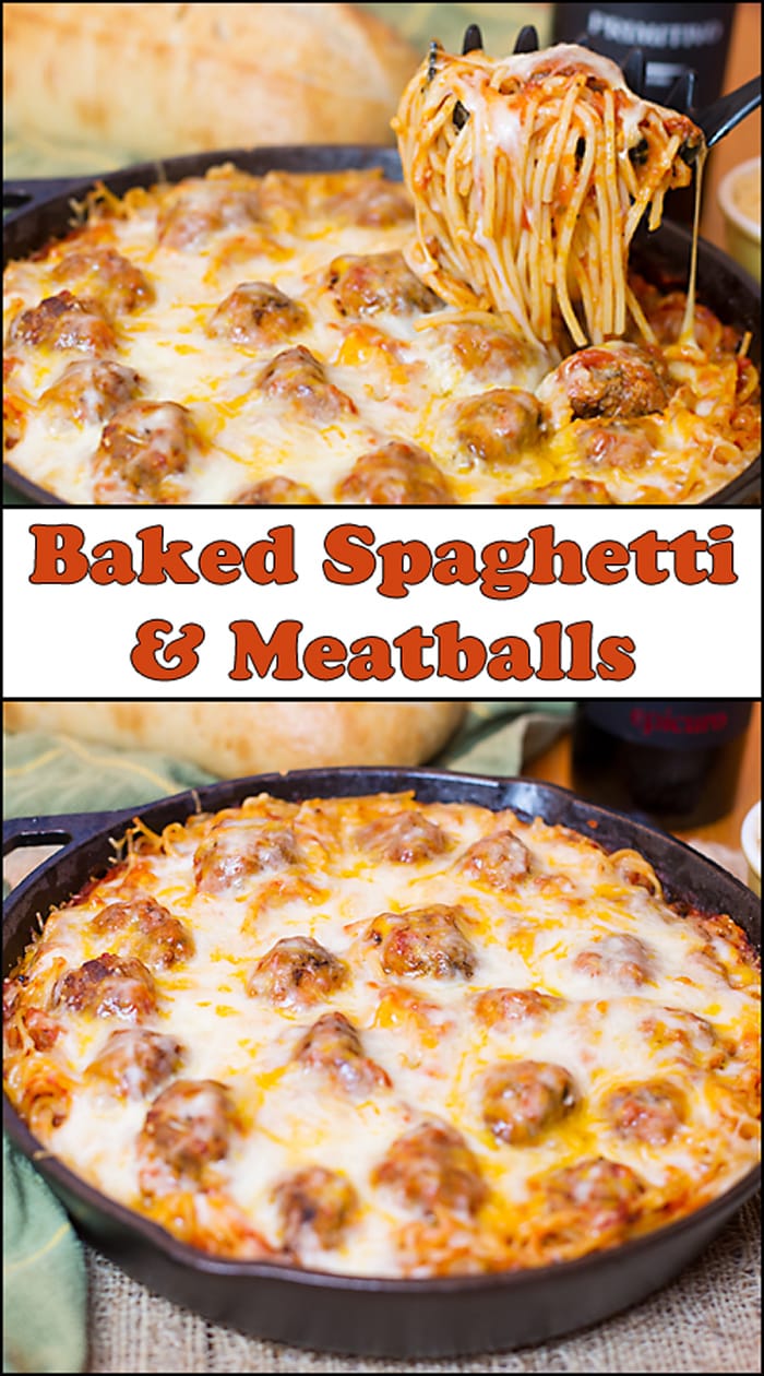 Baked Spaghetti and Meatballs Recipe