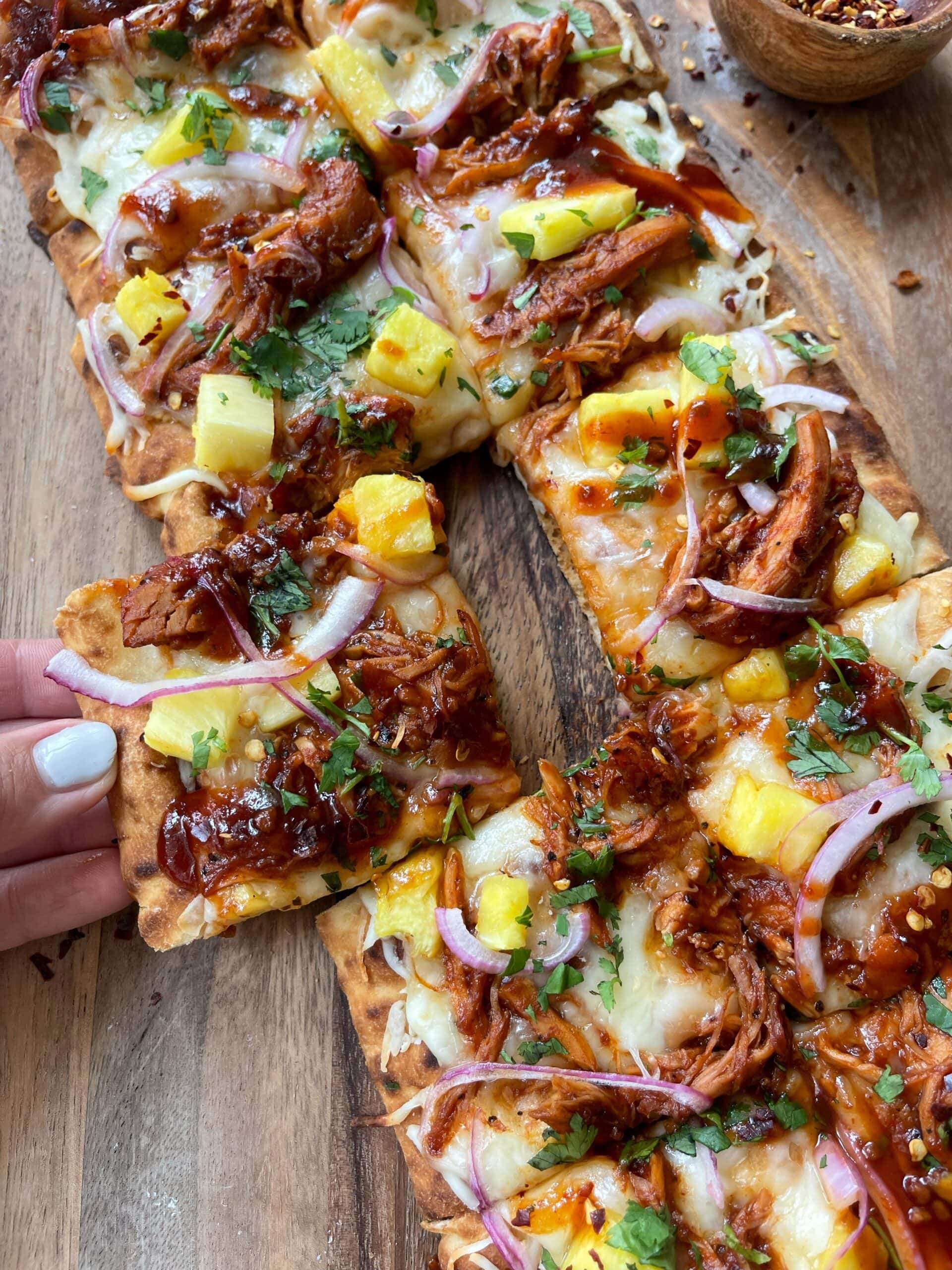 BBQ Chicken Pizza with Pineapple Recipe