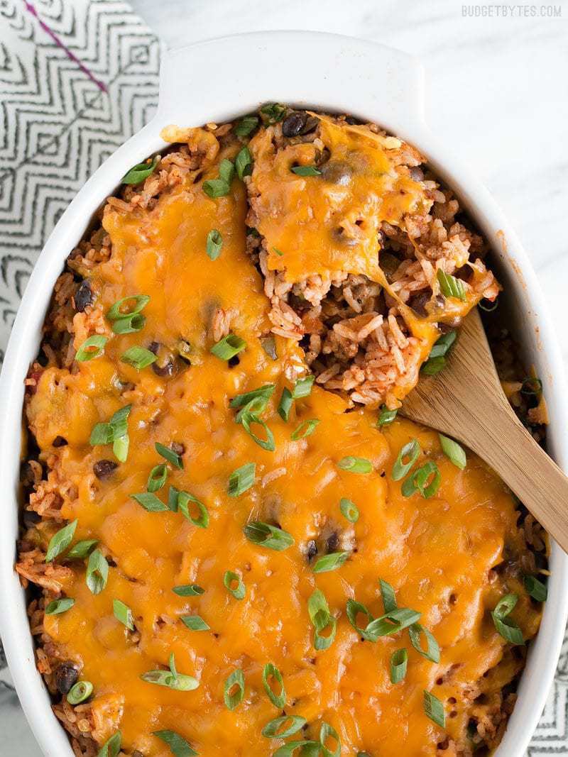 Beef and Bean Burrito Casserole Recipe