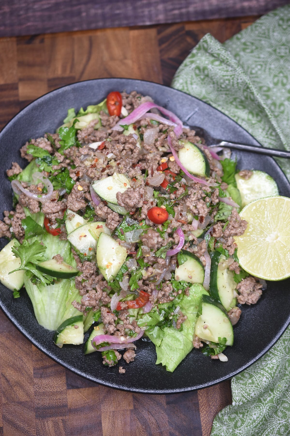 Beef Larb (Thai Meat Salad) Recipe