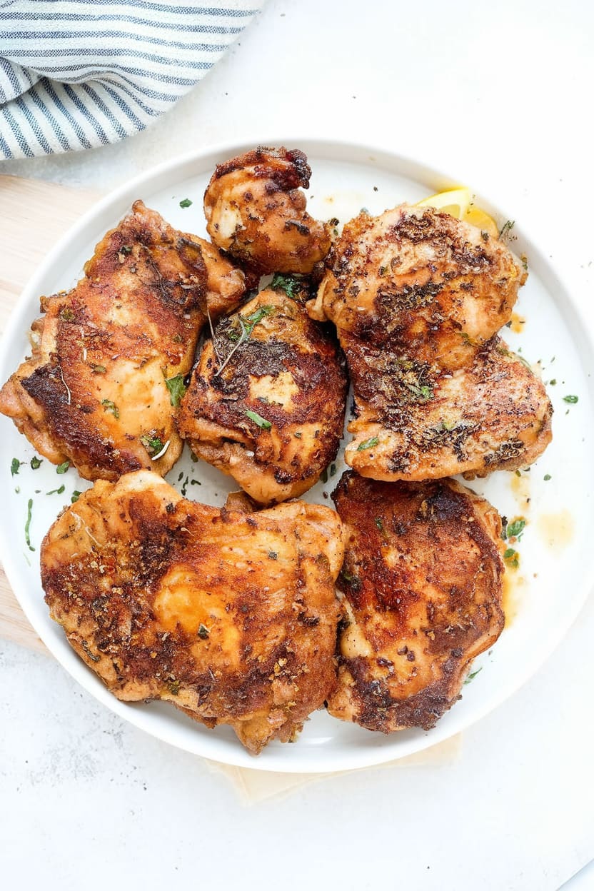 Easy Skillet Chicken Thighs