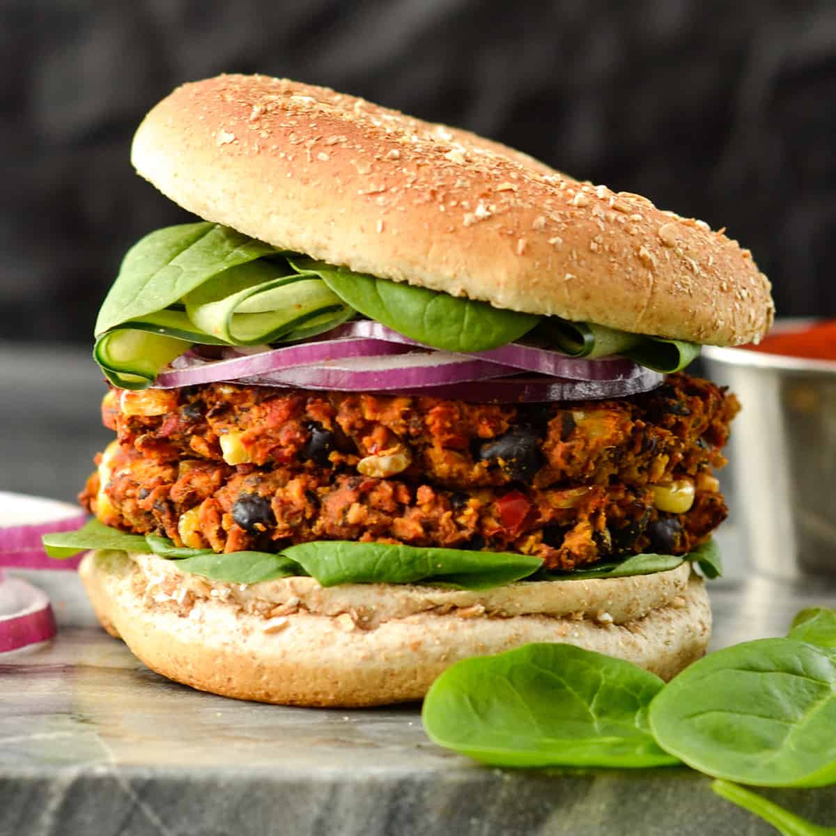 Black Bean and Sweet Potato Burgers Recipe