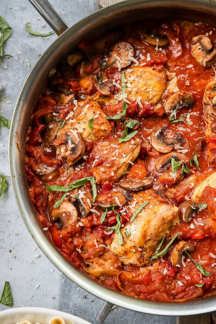 Mom's Easy Chicken Cacciatore (Hunters Style)