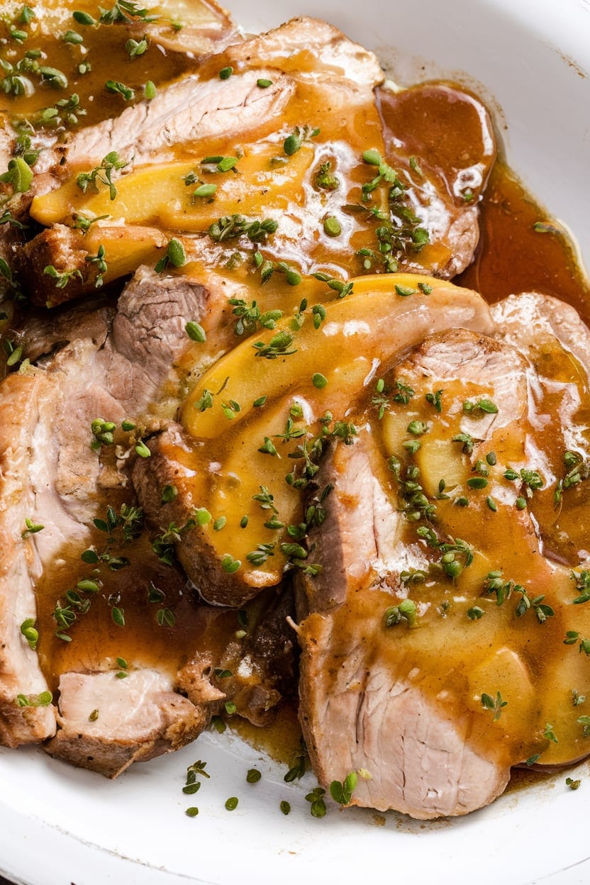 Apple Cider Pork Tenderloin with Easy Pan Sauce
