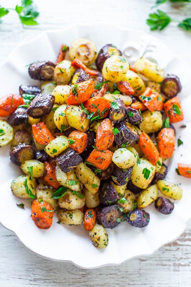Herb-Roasted Rainbow Carrots Recipe