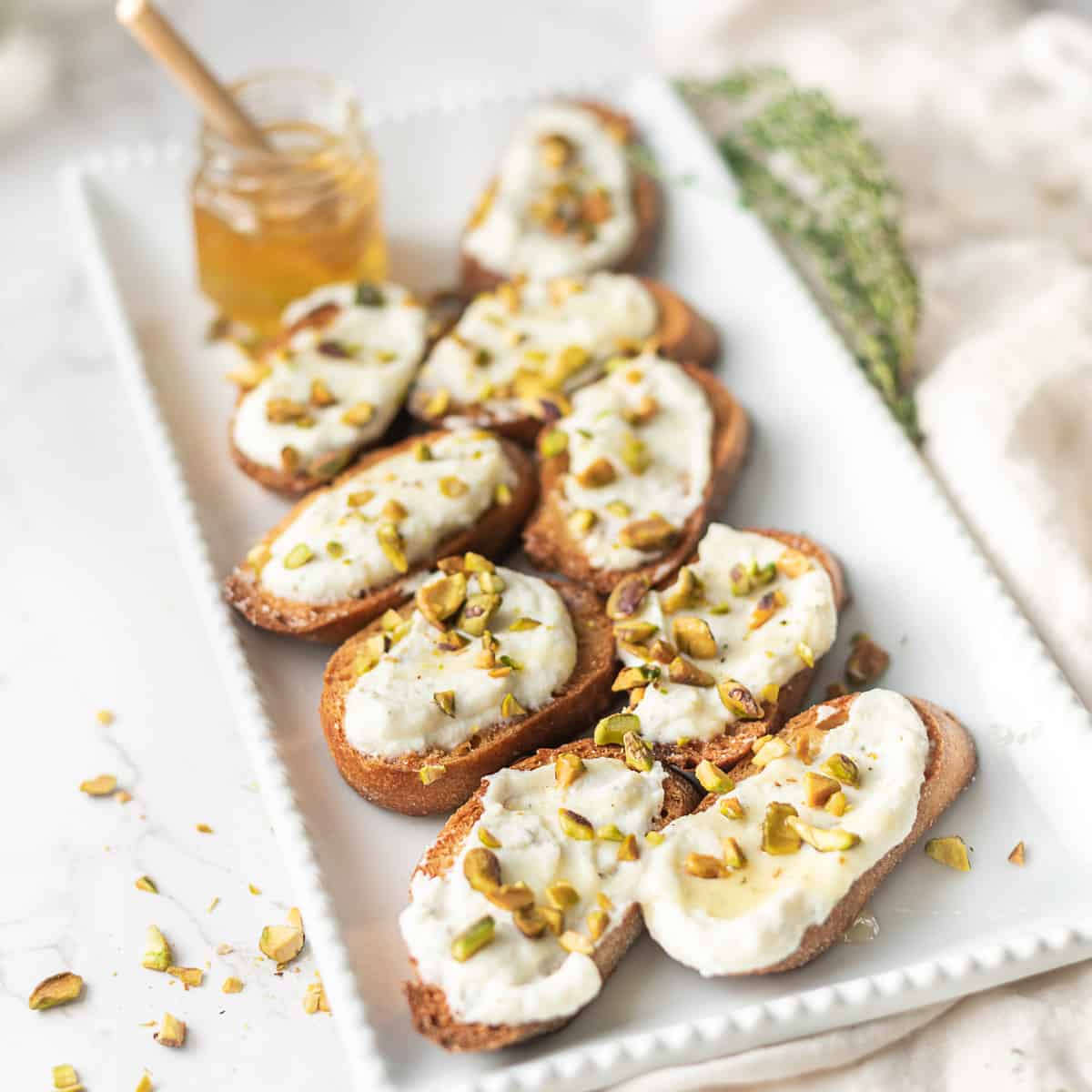Ricotta and Honey Crostini Recipe