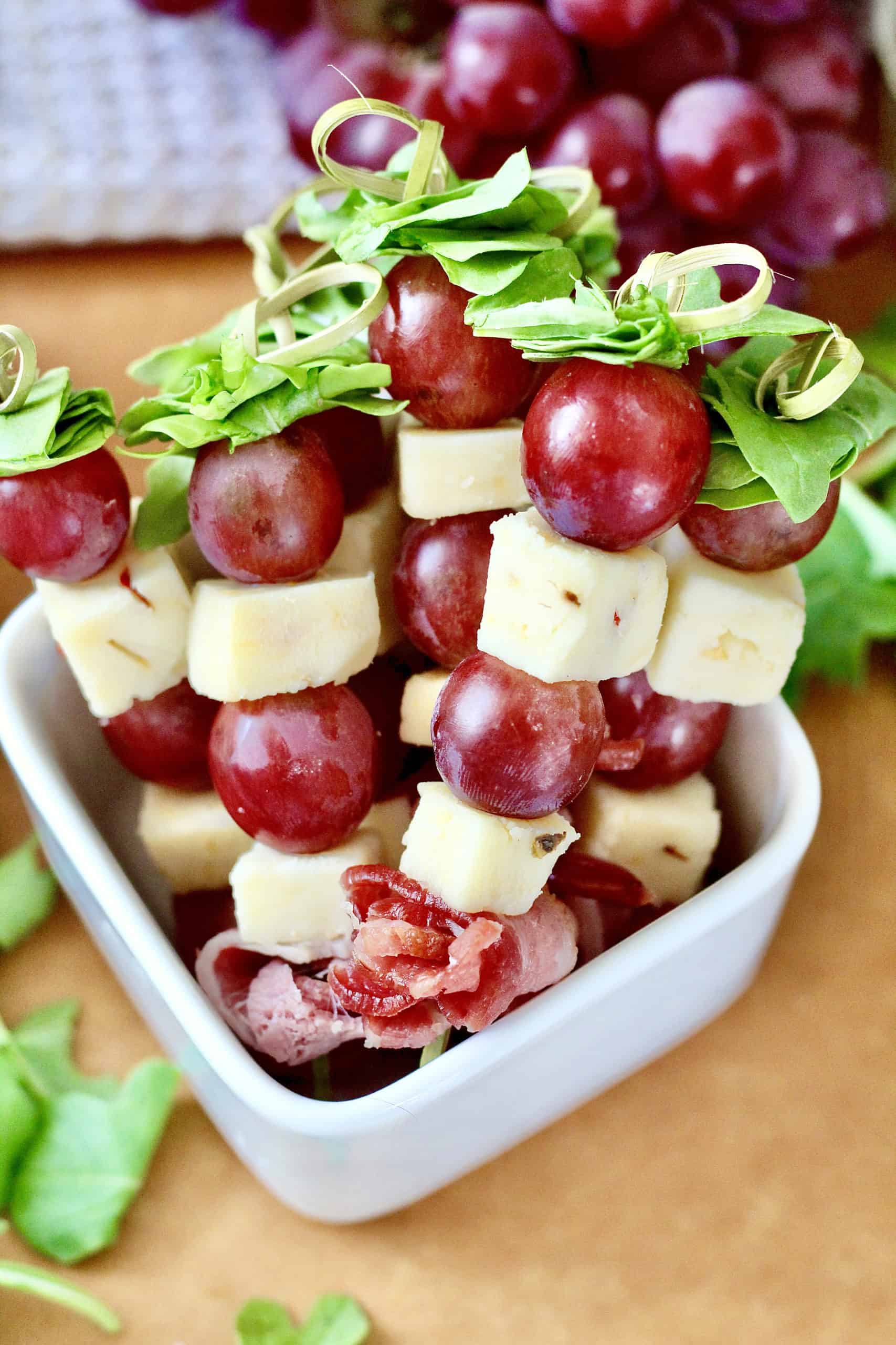 String Cheese with Grapes Recipe