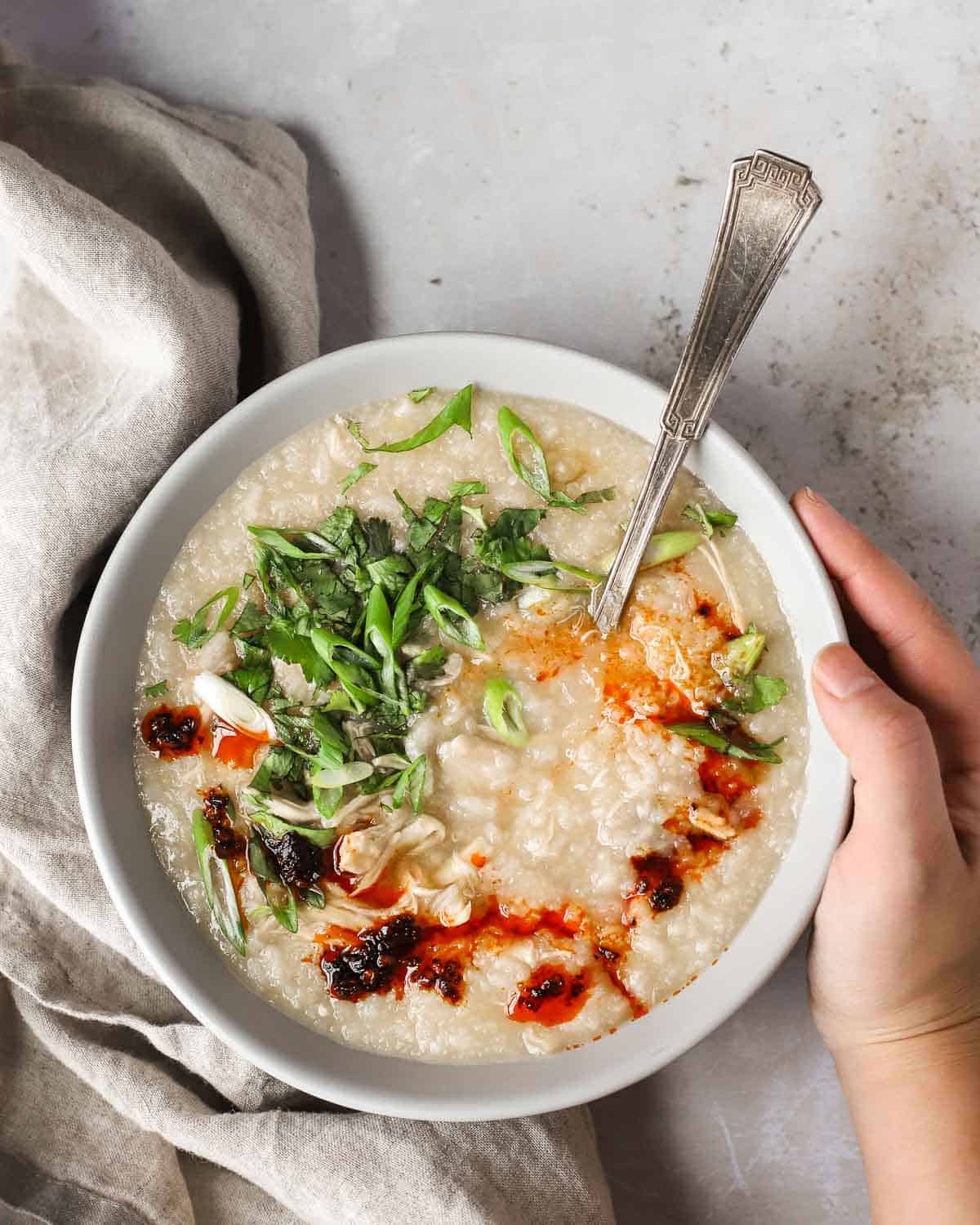 Chicken Congee (Chao Ga) Quick Recipe