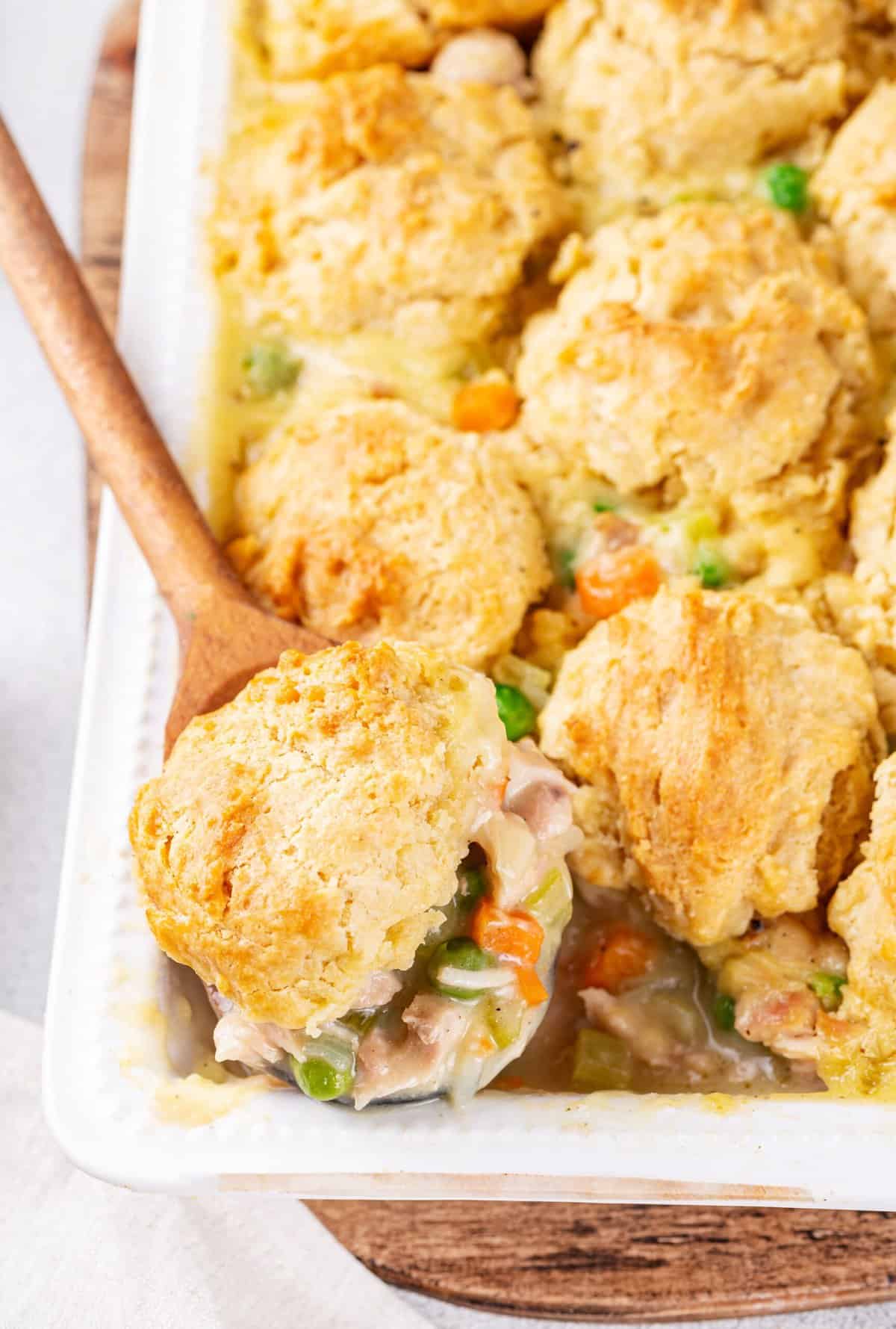 Dump-and-Bake Chicken and Dumplings Recipe
