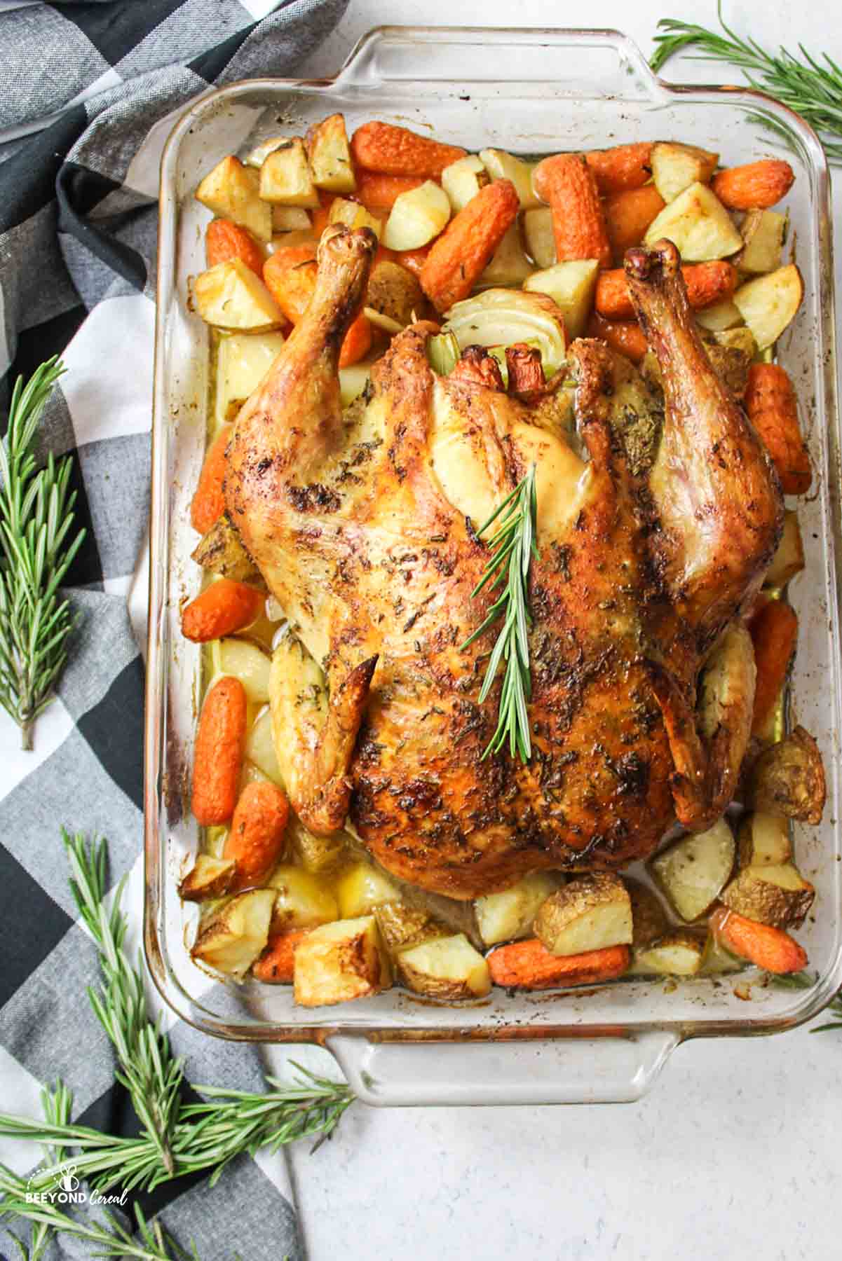 Roast Chicken with Potatoes and Carrots