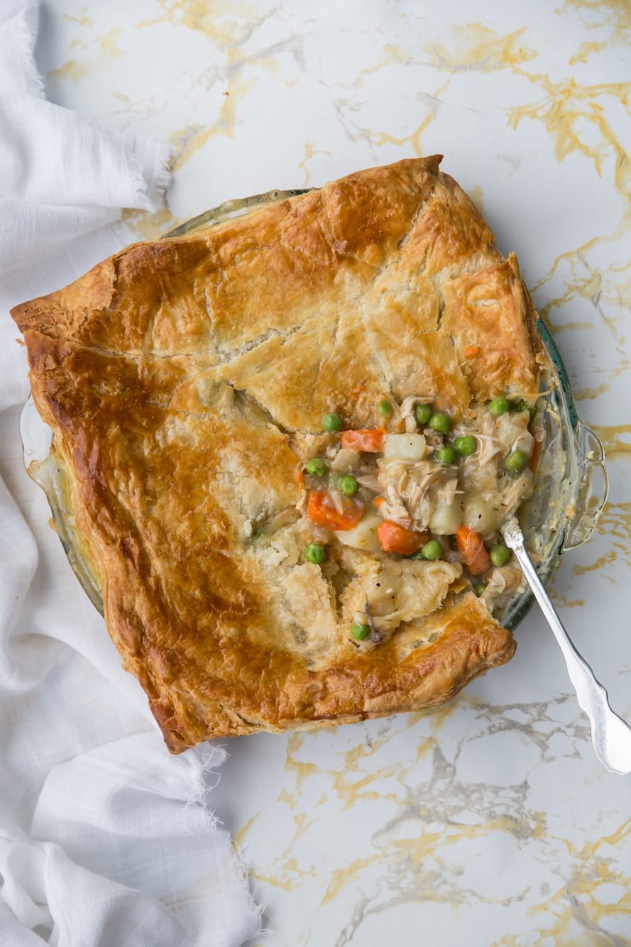 Leftover Chicken Noodle Soup Pot Pie Recipe