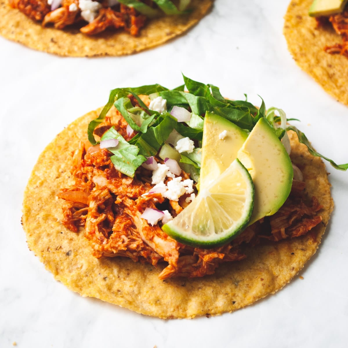 Chicken Tinga Tostadas Recipe