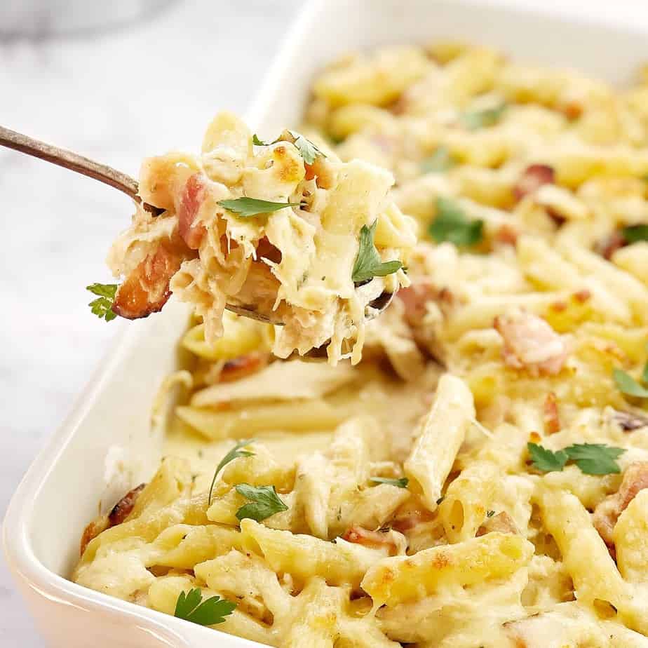 Creamy Chicken Pasta Bake Recipe