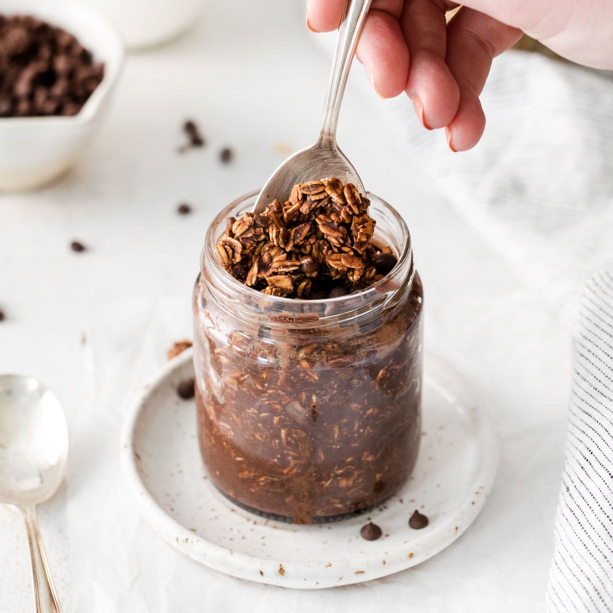 Chocolate Protein Overnight Oats Recipe