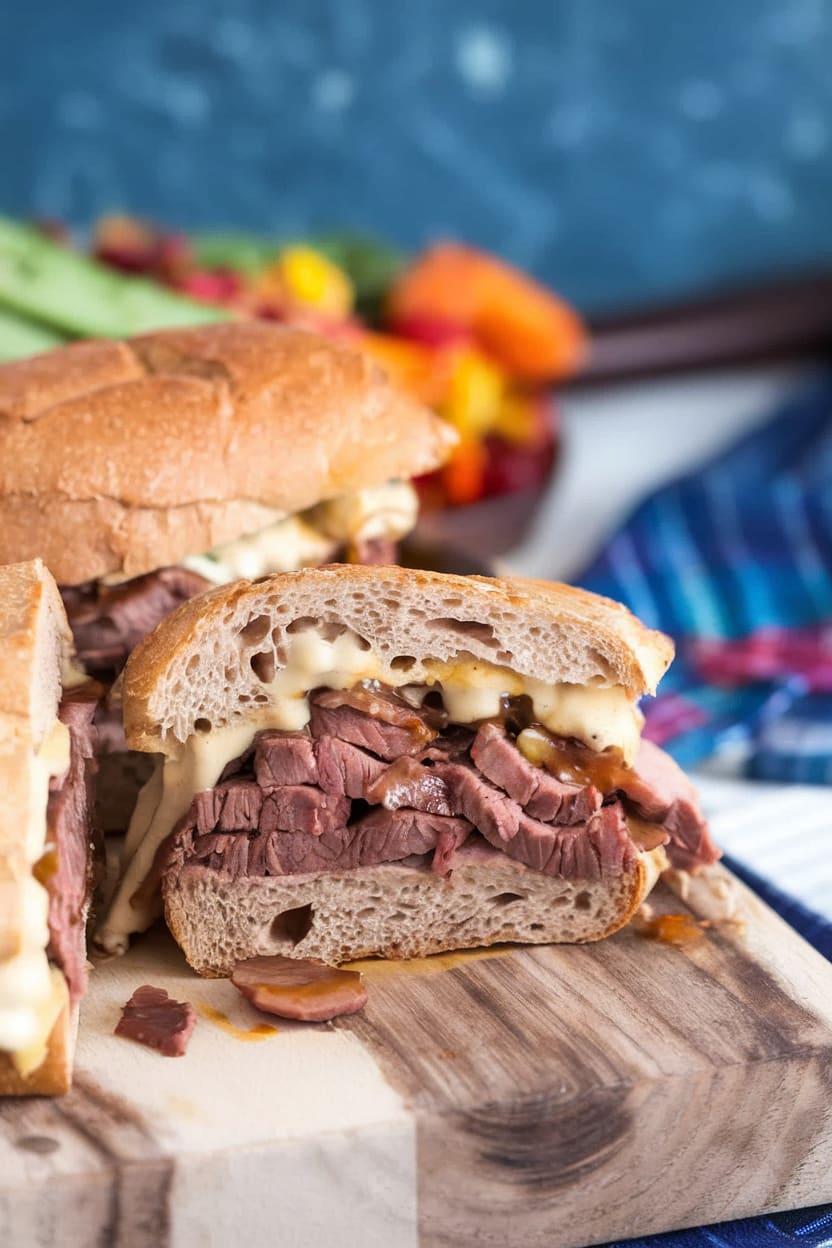 Hot Roast Beef Sandwiches with Onion Jam