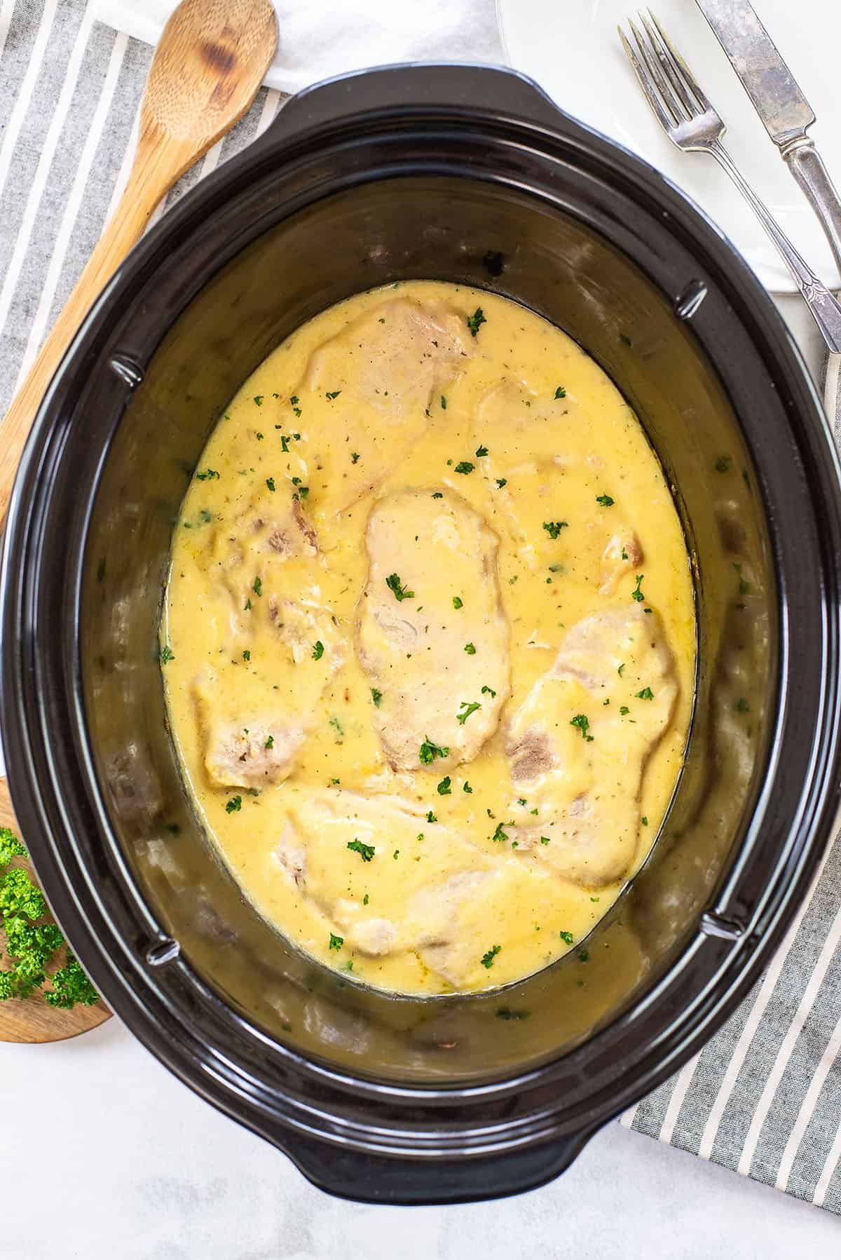 Ranch Pork Chops Dump and Go CrockPot Recipe