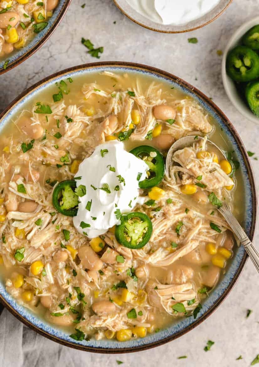 Slow Cooker White Chicken Chili Recipe