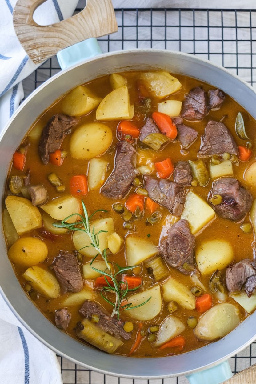Rosemary Garlic Lamb Stew