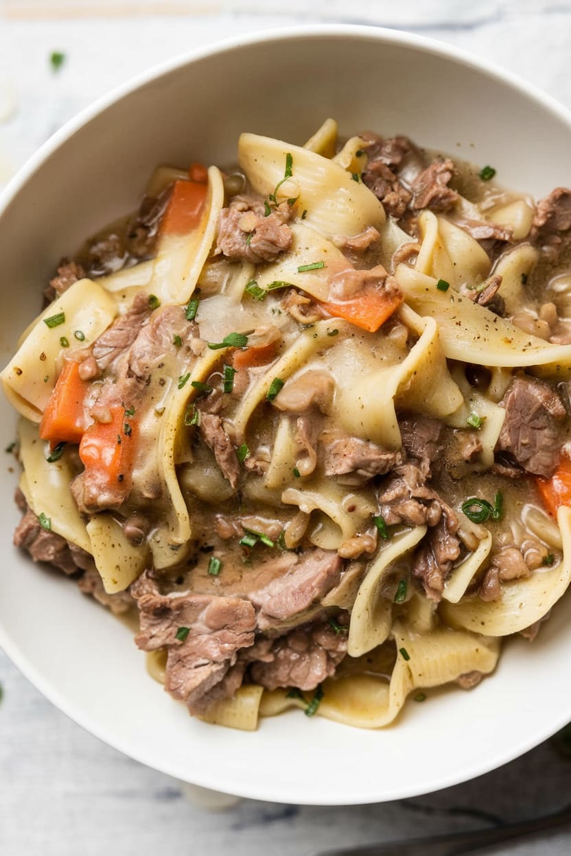 Grandma's Beef and Noodles
