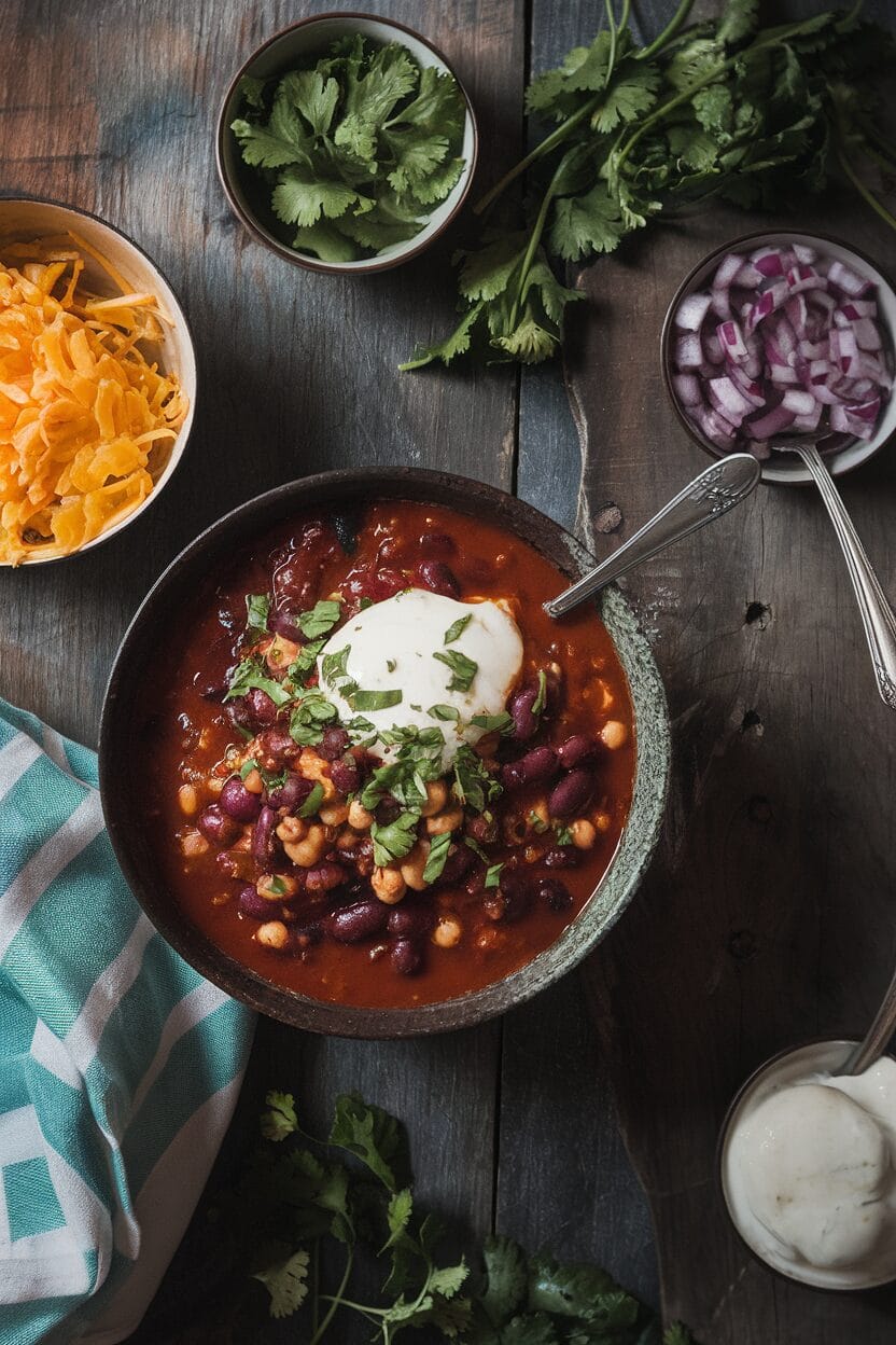 Vegan Three Bean Chili