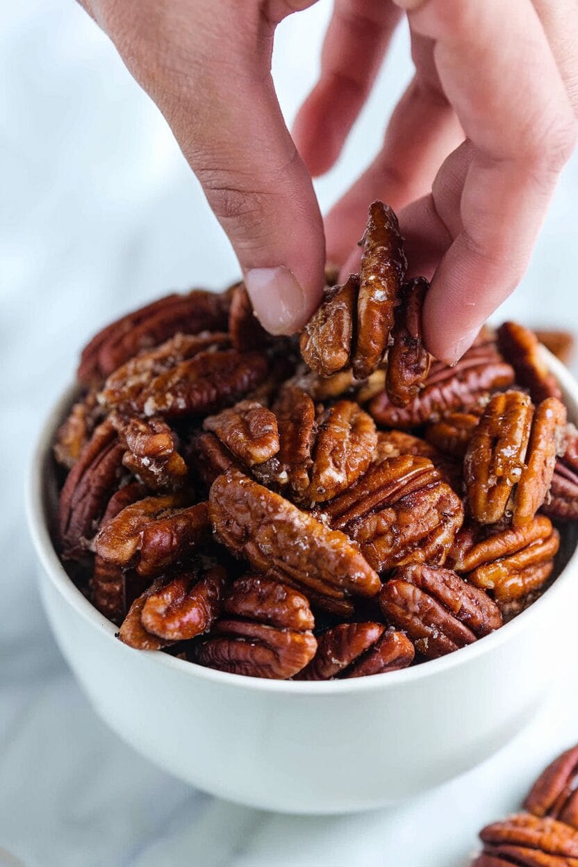 Easy Candied Pecans