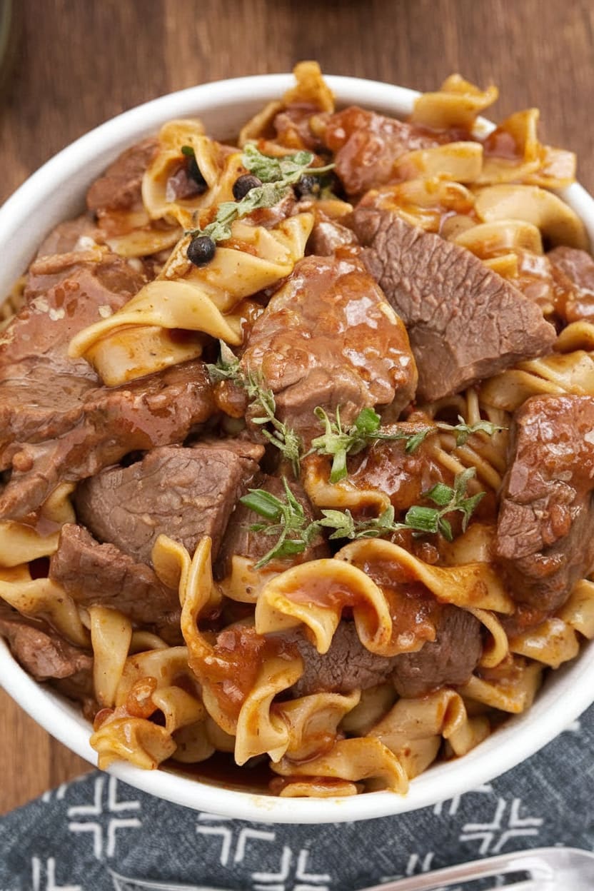 Grandma's Beef and Noodles