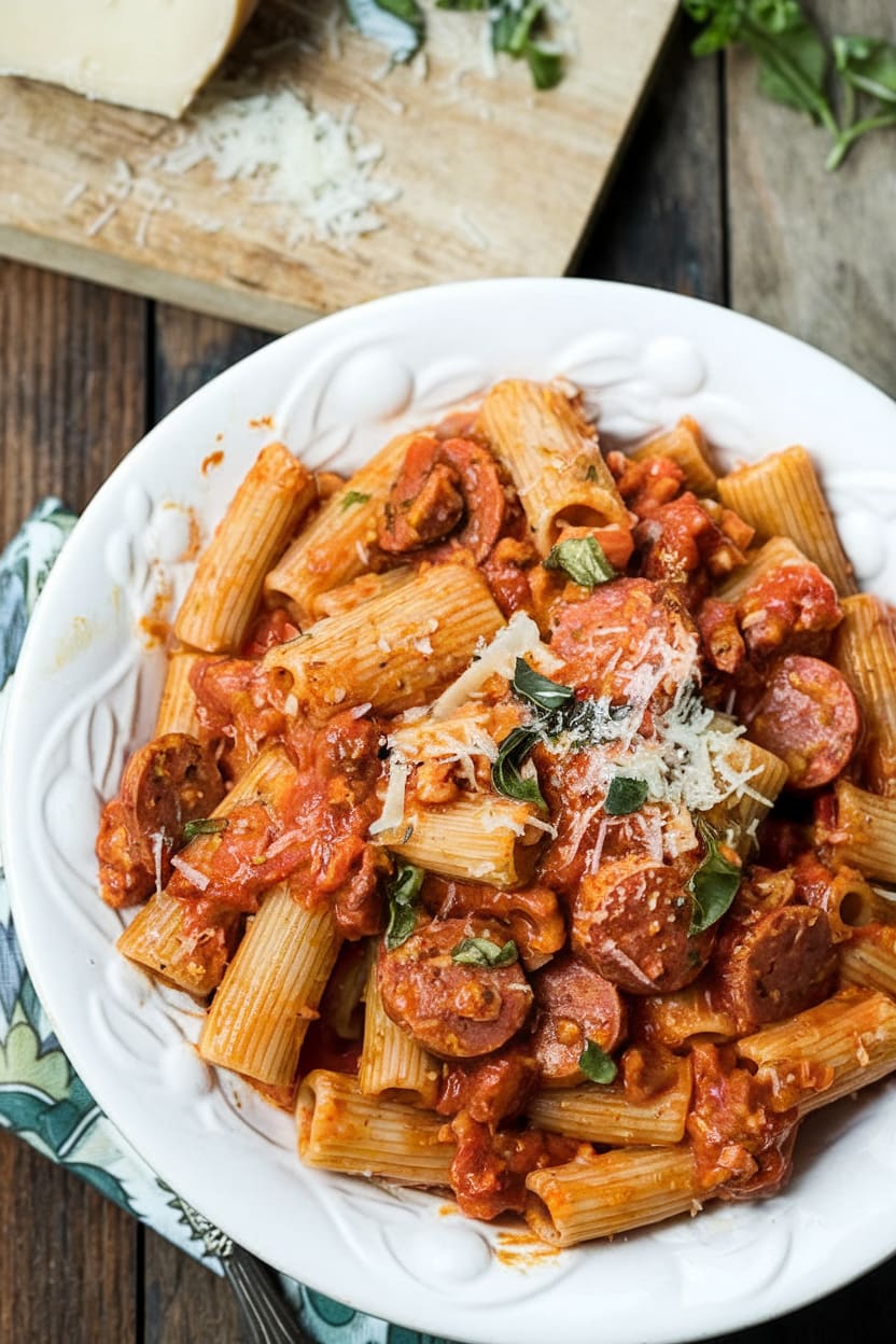 Spicy Sausage Rigatoni