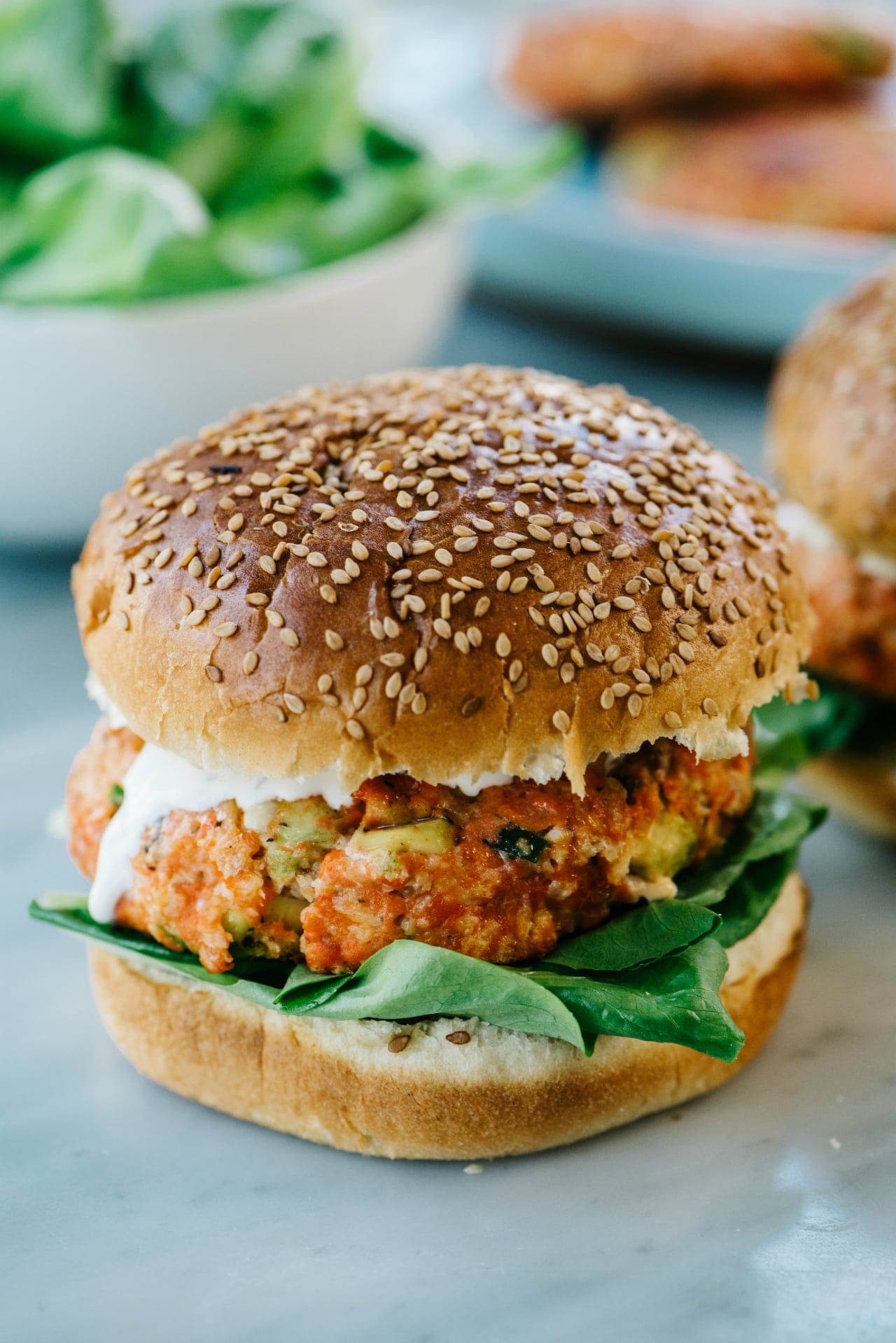 Avocado Salmon Burger Recipe