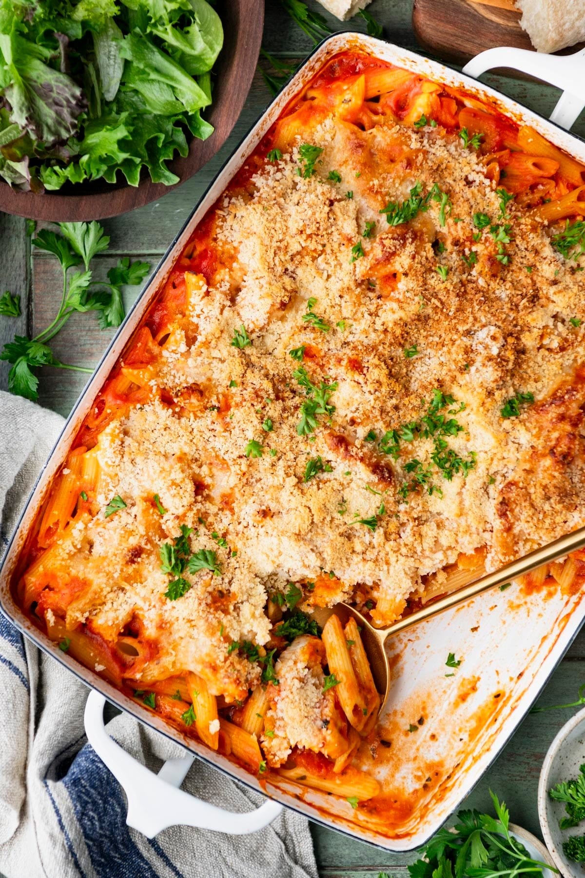 Dump-and-Bake Healthy Chicken Parmesan Recipe