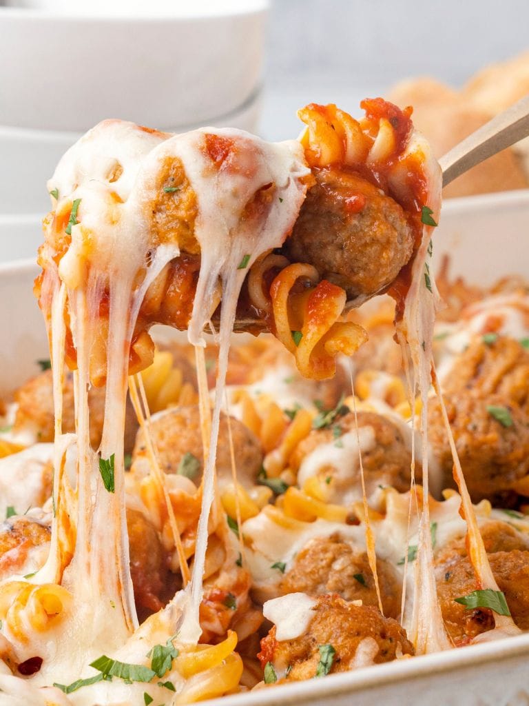 Dump-and-Bake Meatball Casserole Recipe